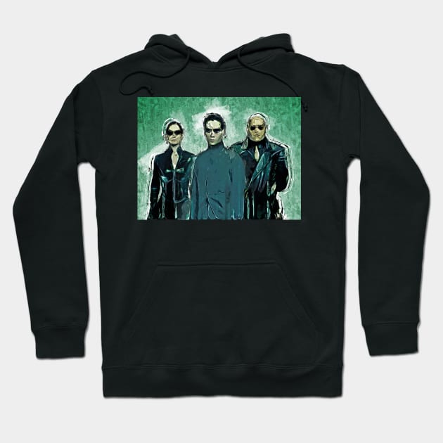 the matrix pop art Hoodie by PrintstaBee